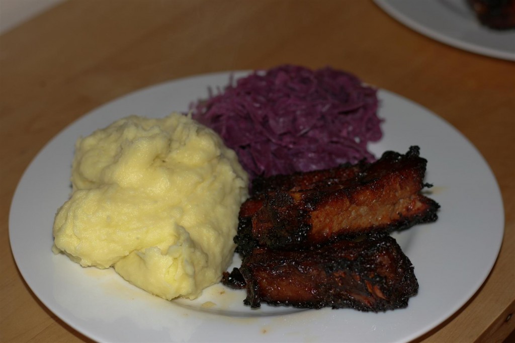 Barbecue Ribs with Mashed Potato