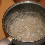 Boiling water for pasta
