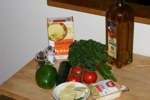 Green Tabbouleh Ingredients