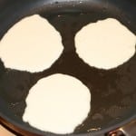 Frying the pancakes