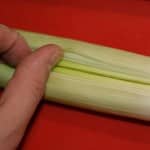 Cleaning the leek