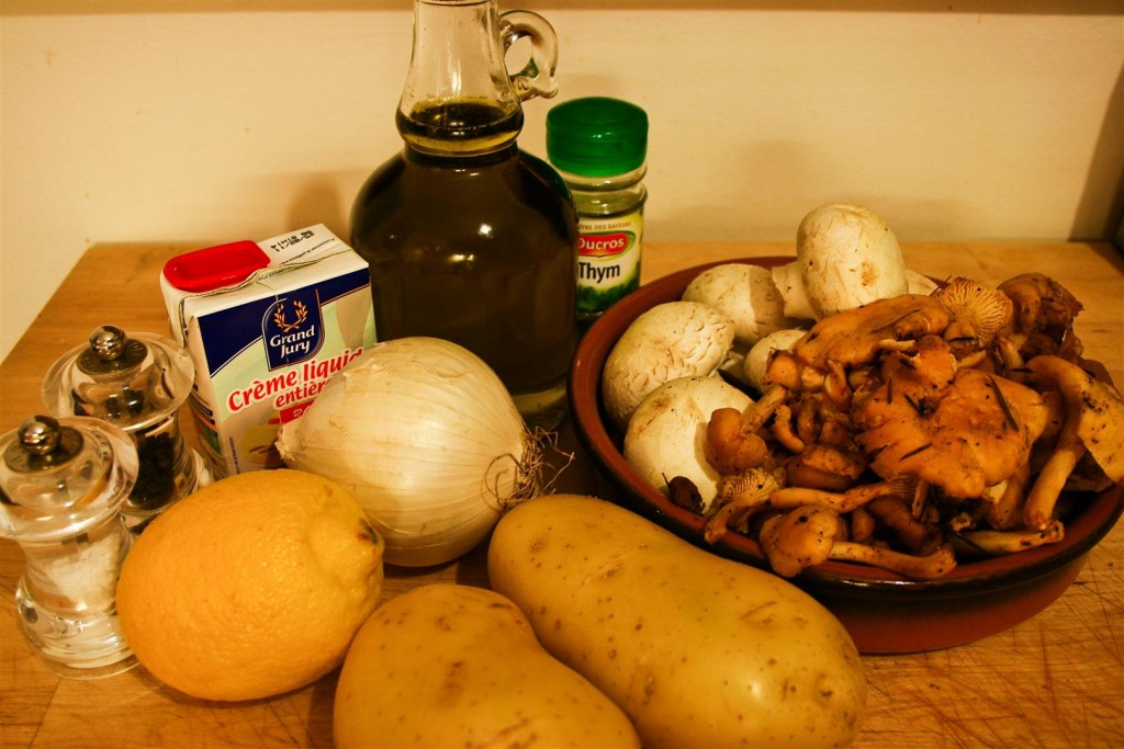 Mushroom Soup Ingredients