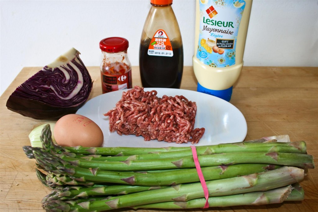 Okonomiyaki ingredients