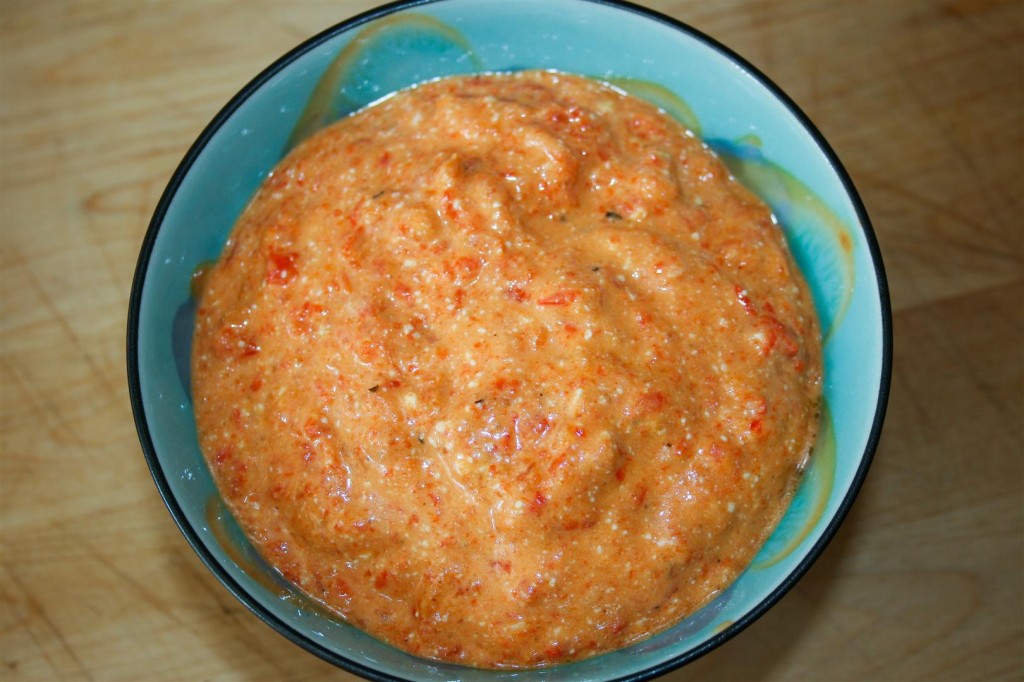 Grilled Red Pepper and Feta Dip