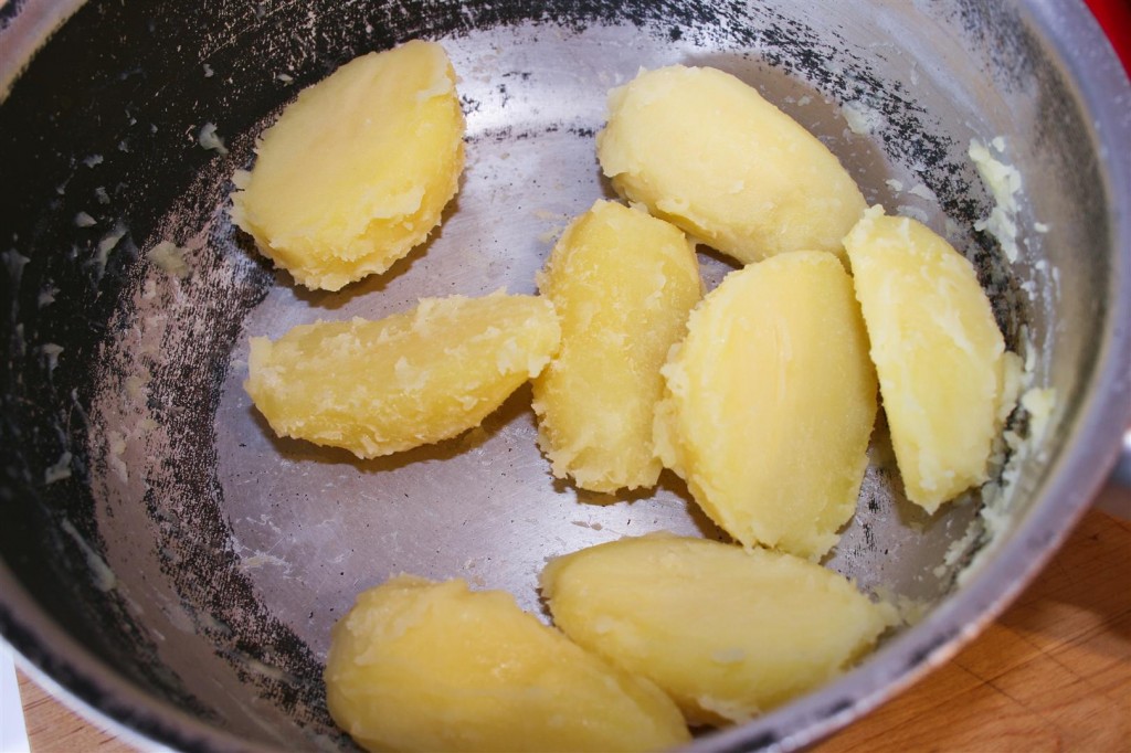 Fluffing the potatoes