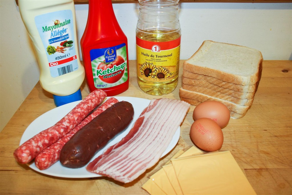 English Breakfast Sandwich ingredients