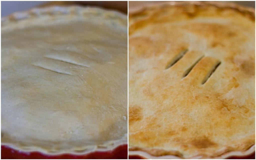 Uncooked and Cooked Apple Pie